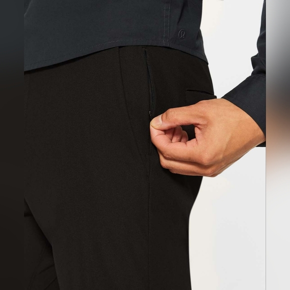 Lululemon Commission Pant Slim Warpstreme 34" Black Pants Mens Size 30 Active - Picture 7 of 9
